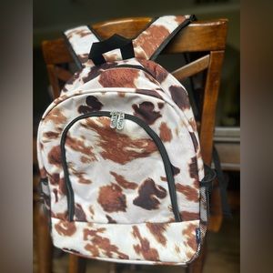 NGIL Cow Print Backpack